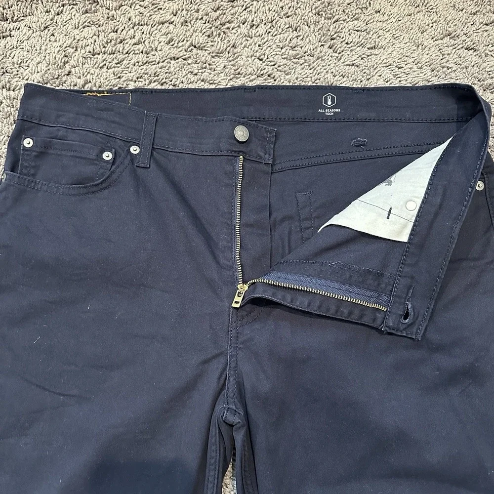 Levi's‎ Men's 511 Slim Fit Tech Performance Pants Navy Blue 38x30 Golf Stretch